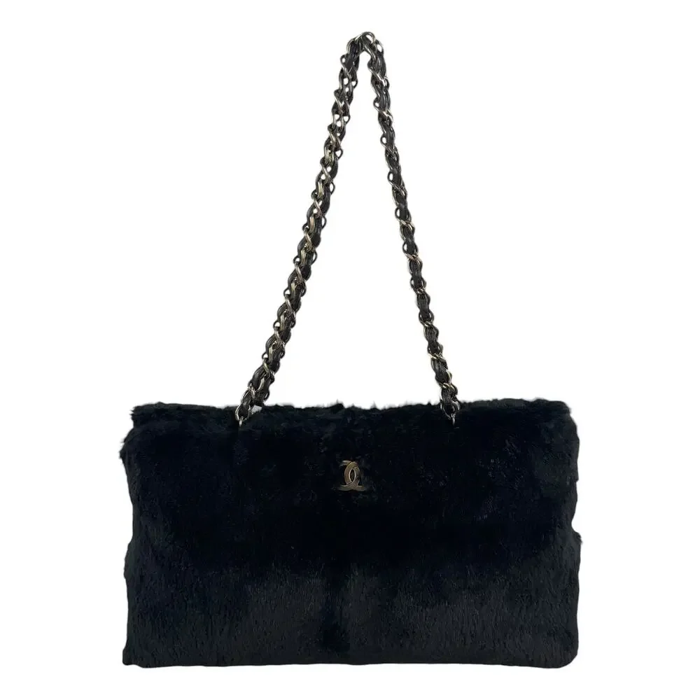 Chanel Vintage Rabbit Fur Shoulder Bag